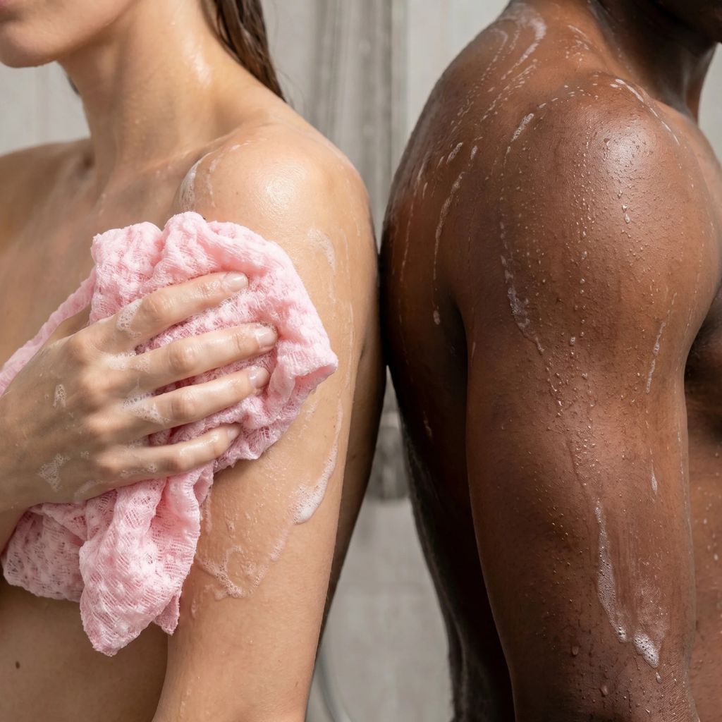 Ecovia exfoliating shower towel