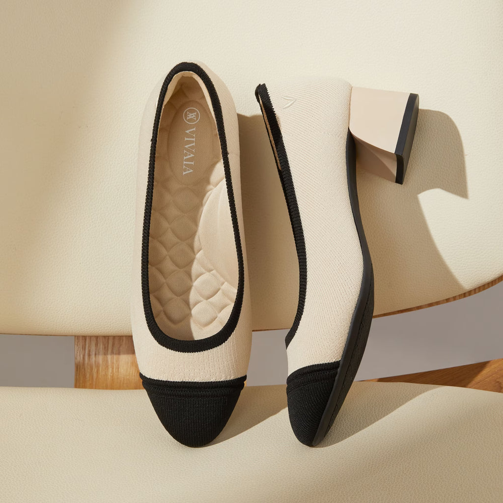 Almond-Toe Chunky Heels (Julie Pro)