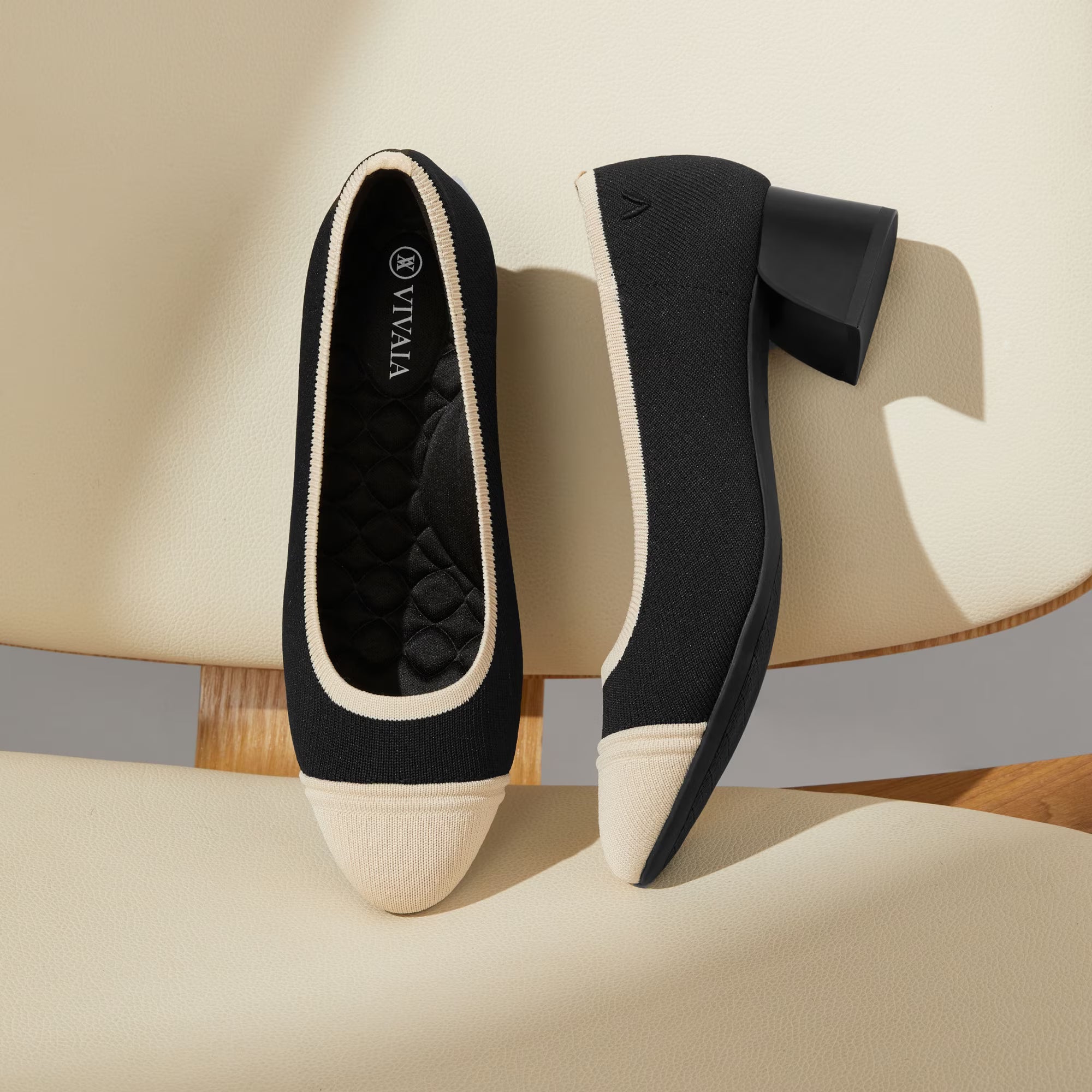 Almond-Toe Chunky Heels (Julie Pro)