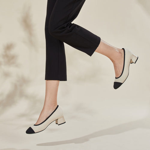 Almond-Toe Chunky Heels (Julie Pro)