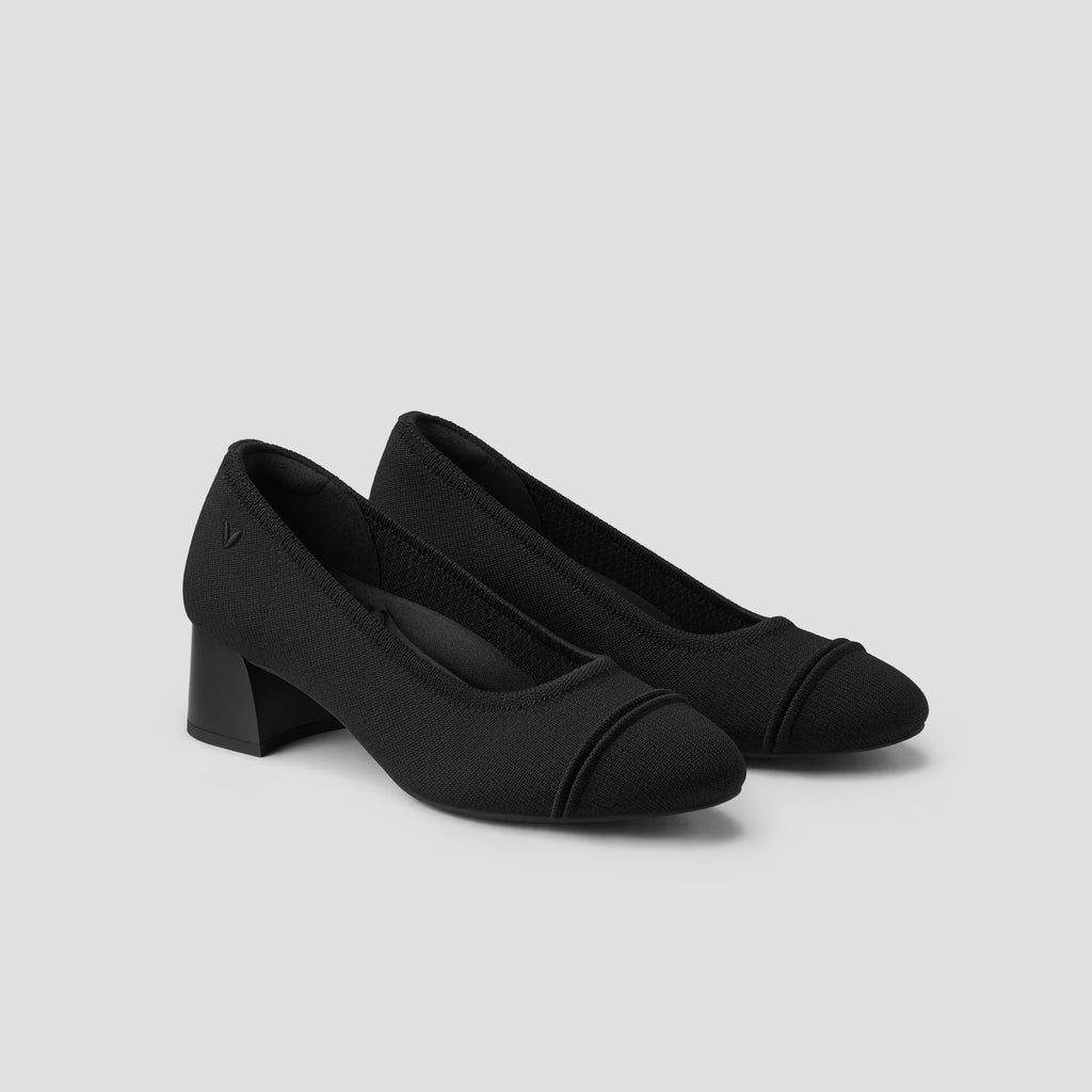 Almond-Toe Chunky Heels (Julie Pro)