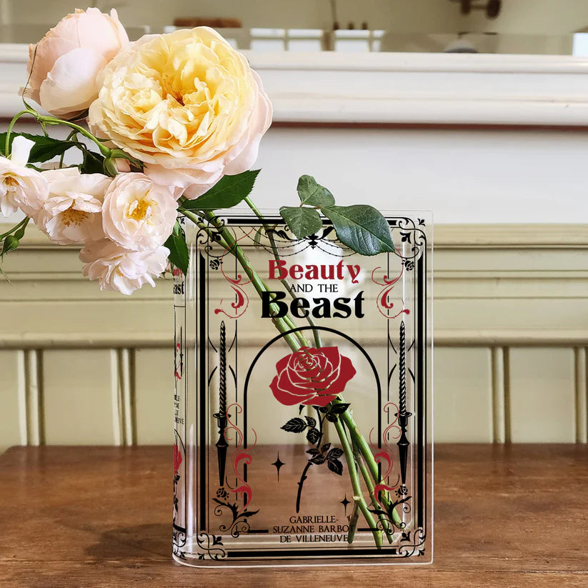 Beauty and the Beast Acrylic Book Vase - II