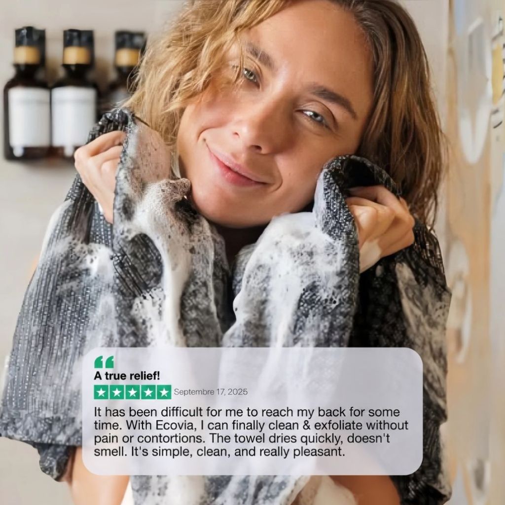 Ecovia exfoliating shower towel