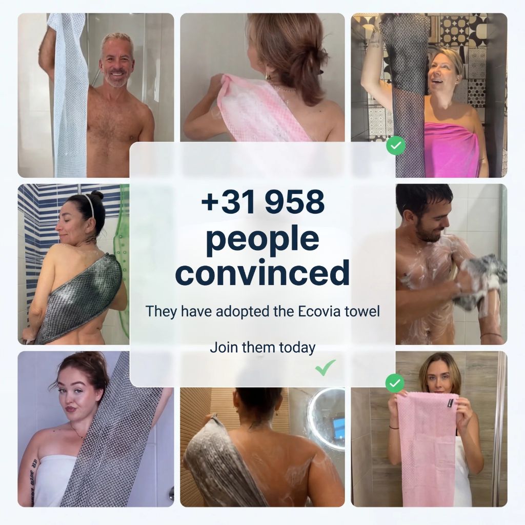 Ecovia exfoliating shower towel