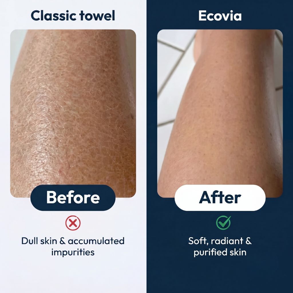 Ecovia exfoliating shower towel