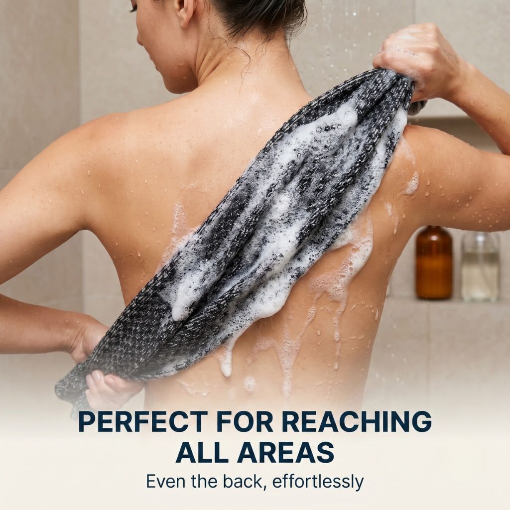 Ecovia exfoliating shower towel