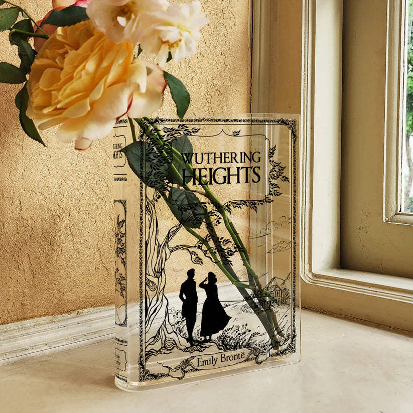 Wuthering Heights Acrylic Book Vase