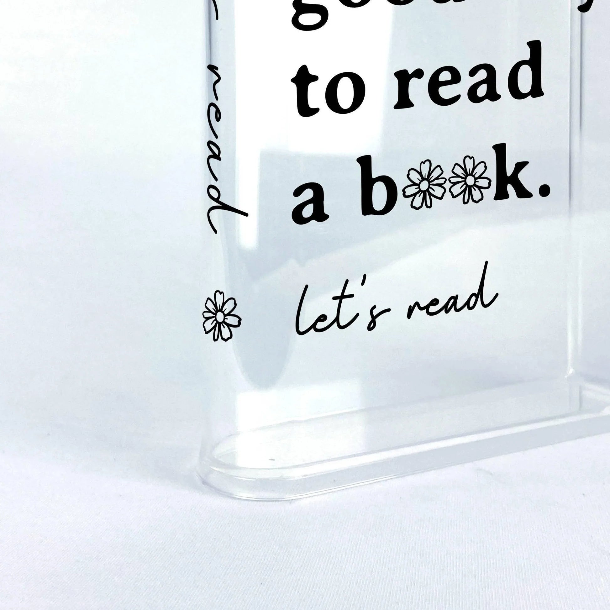 Good Day To Read A Book Acrylic Book Vase